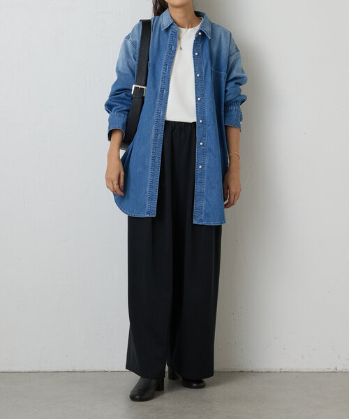 BEARDSLEY（ビアズリー）の「《FRIPIER》パール釦デニムシャツ（シャツ/ブラウス・レディース・インディゴブルー・FREE）」の15枚目の写真