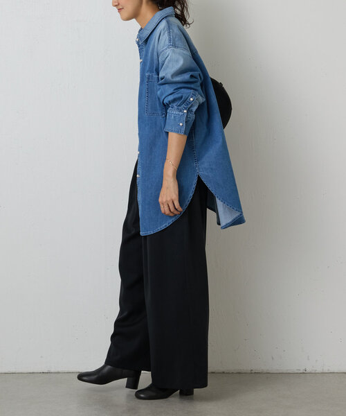 BEARDSLEY（ビアズリー）の「《FRIPIER》パール釦デニムシャツ（シャツ