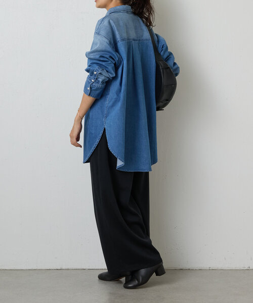 BEARDSLEY（ビアズリー）の「《FRIPIER》パール釦デニムシャツ（シャツ