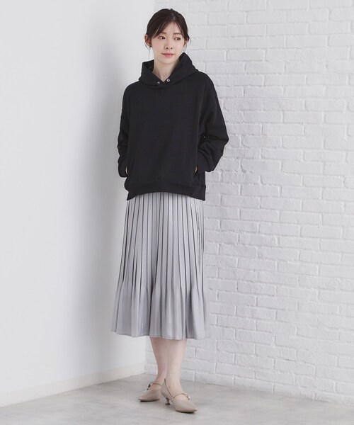 index（インデックス）の「◆ラメフーディープルオーバー【洗濯機洗い可】（パーカー・レディース・ホワイト系8/ベージュ系その他7/ブラック系5・00）」の7枚目の写真