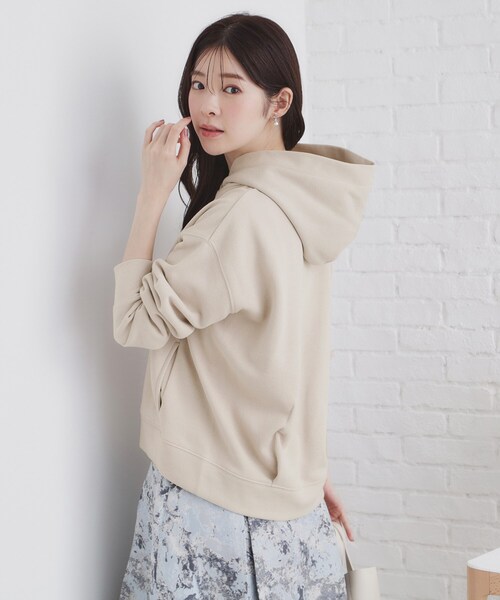 セール】ラメフーディープルオーバー【洗濯機洗い可】（パーカー