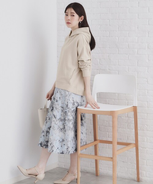 index（インデックス）の「◆ラメフーディープルオーバー【洗濯機洗い可】（パーカー・レディース・ホワイト系8/ベージュ系その他7/ブラック系5・00）」の12枚目の写真