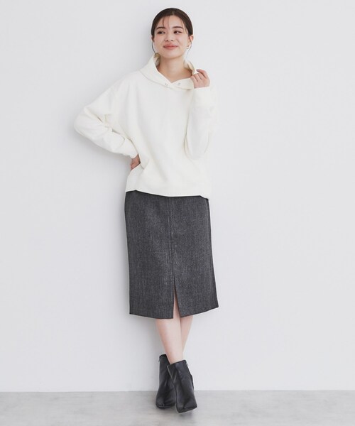 index（インデックス）の「◆ラメフーディープルオーバー【洗濯機洗い可】（パーカー・レディース・ホワイト系8/ベージュ系その他7/ブラック系5・00）」の15枚目の写真