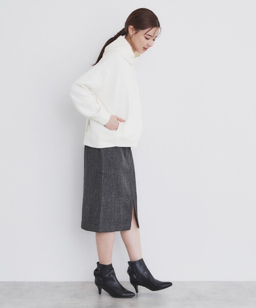 index（インデックス）の「◆ラメフーディープルオーバー【洗濯機洗い可】（パーカー・レディース・ホワイト系8/ベージュ系その他7/ブラック系5・00）」の16枚目の写真