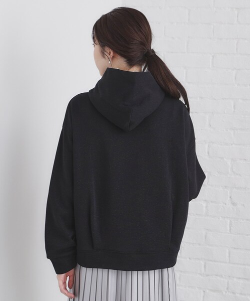 index（インデックス）の「◆ラメフーディープルオーバー【洗濯機洗い可】（パーカー・レディース・ホワイト系8/ベージュ系その他7/ブラック系5・00）」の20枚目の写真