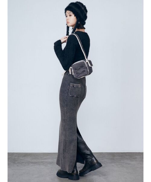 EMODA（エモダ）の「ヴィンテージライクロングブーツ（ブーツ・レディース・シルバー/ブラック・LARGE/MEDIUM/SMALL）」の7枚目の写真