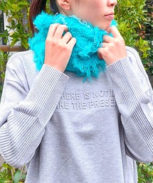 Q | ヘアリーフリンジスヌード(ネックウォーマー/スヌード)