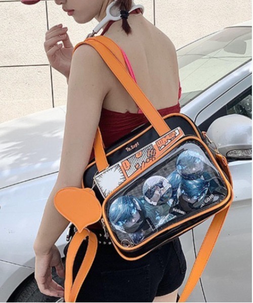 gossip!ロサンゼルス(ゴシップロサンゼルス)の「2way オーロラ 姫痛バッグ(ショルダーバッグ・レディース・オレンジ/ホワイト・FREE)」の1枚目の写真