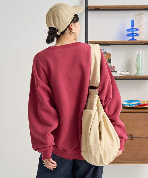 FREAK'S STORE(フリークスストア)の「エンブレム ビッグロゴスウェット(スウェット・レディース・グレー/ワイン/チャコール・フリ-)」の9枚目の写真