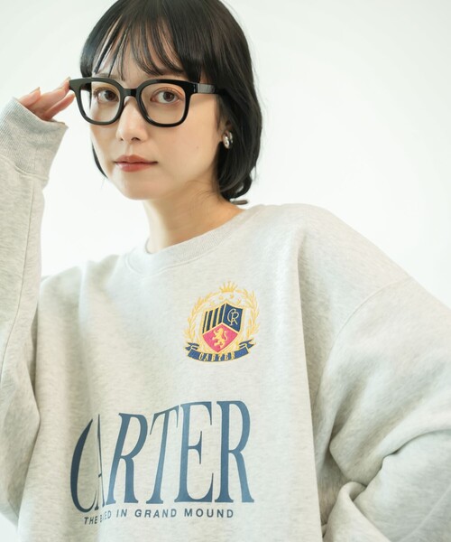 FREAK'S STORE(フリークスストア)の「エンブレム ビッグロゴスウェット(スウェット・レディース・グレー/ワイン/チャコール・フリ-)」の14枚目の写真