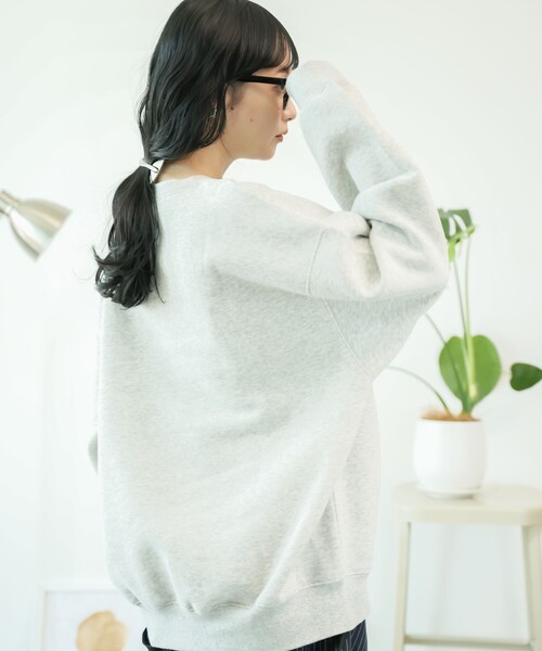 FREAK'S STORE(フリークスストア)の「エンブレム ビッグロゴスウェット(スウェット・レディース・グレー/ワイン/チャコール・フリ-)」の15枚目の写真