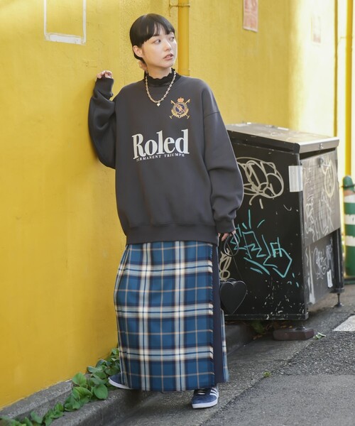 FREAK'S STORE(フリークスストア)の「エンブレム ビッグロゴスウェット(スウェット・レディース・グレー/ワイン/チャコール・フリ-)」の18枚目の写真