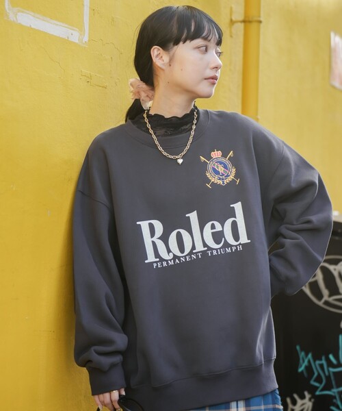 FREAK'S STORE(フリークスストア)の「エンブレム ビッグロゴスウェット(スウェット・レディース・グレー/ワイン/チャコール・フリ-)」の21枚目の写真