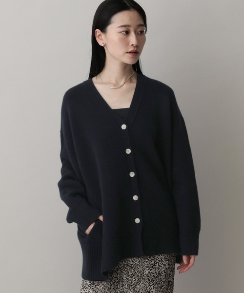 カシミヤコンBIG Vネックカーディガン（カーディガン/ボレロ）｜A part