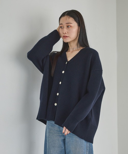 はむたろう様 カーディガン 紺 PRM KNIT CARDIGAN アイテム詳細