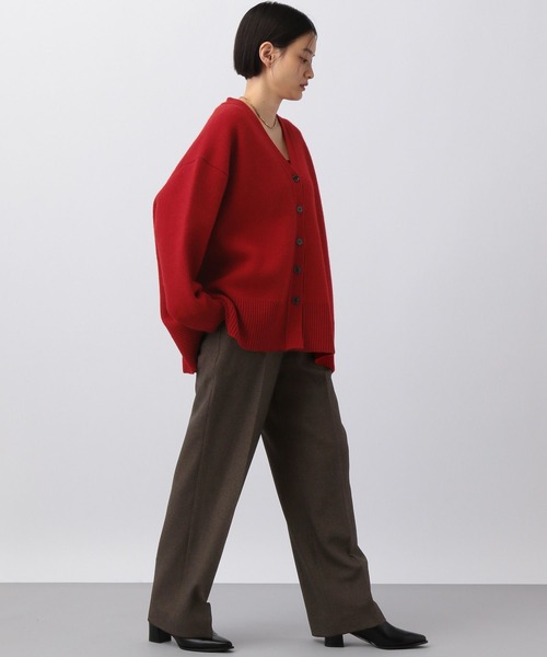 A part by(アパートバイ)の「カシミヤコンBIG Vネックカーディガン(カーディガン/ボレロ・レディース・ネイビー/レッド/アイボリー/チャコールグレー/イエロー系その他・FREE)」の14枚目の写真