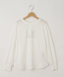 qout(コウト) ロゴプリントバックボタンプルオーバー【SALE/カジュアル/デイリー/トレンド/きれいめカジュアル】