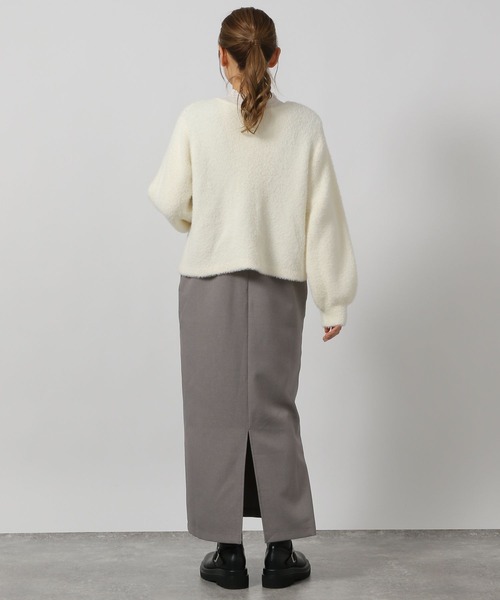 LAKOLE（ラコレ）の「2WAYシャギーリボンカーディガン / 145610（カーディガン/ボレロ・レディース・オレンジ/アイボリー/グレー・FREE）」の11枚目の写真