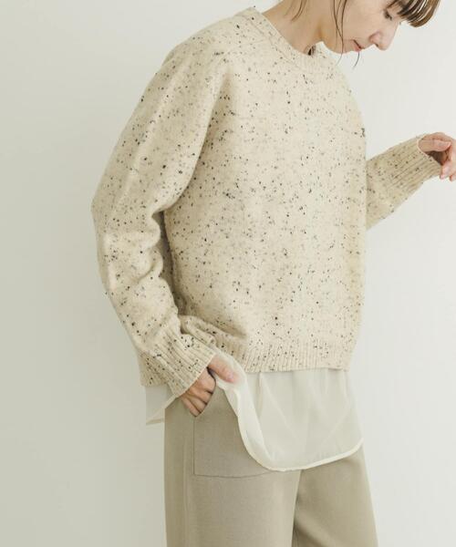 ITEMS URBANRESEARCH（アイテムズ アーバンリサーチ）の「2WAYシアードッキングブラウス（シャツ/ブラウス・レディース・ライトベージュ/ブラック・FREE）」の9枚目の写真