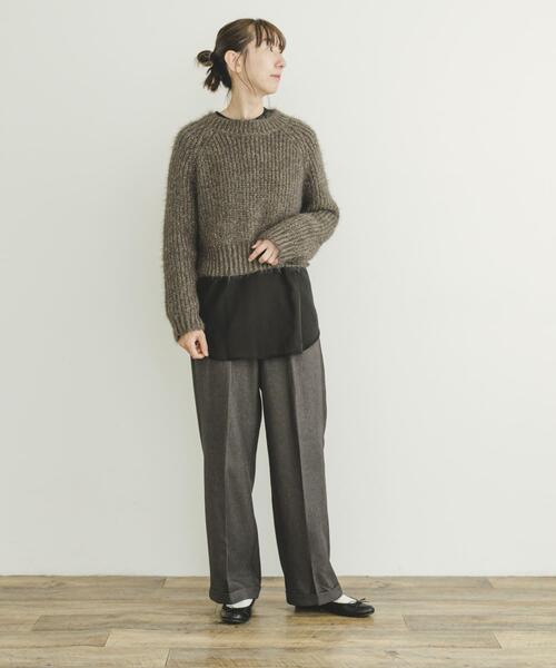 ITEMS URBANRESEARCH（アイテムズ アーバンリサーチ）の「2WAYシアードッキングブラウス（シャツ/ブラウス・レディース・ライトベージュ/ブラック・FREE）」の22枚目の写真