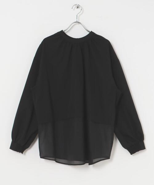 ITEMS URBANRESEARCH（アイテムズ アーバンリサーチ）の「2WAYシアードッキングブラウス（シャツ/ブラウス・レディース・ライトベージュ/ブラック・FREE）」の20枚目の写真