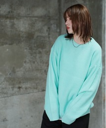  (Never) Acquiesce（ネバーアクイース）の「畔編みクルーネックニットセーター（ニット/セーター）」