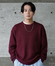  (Never) Acquiesce（ネバーアクイース）の「畔編みクルーネックニットセーター（ニット/セーター）」