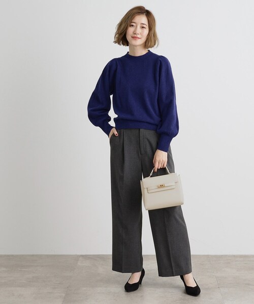 grove（グローブ）の「【雑誌掲載】カクシボフラップベルトショルダー【入卒対応可】（ショルダーバッグ・レディース・アイボリー/ブラック/サックスブルー/グレー・00）」の8枚目の写真