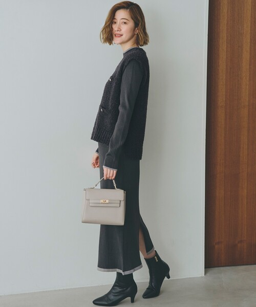 grove（グローブ）の「【雑誌掲載】カクシボフラップベルトショルダー【入卒対応可】（ショルダーバッグ・レディース・アイボリー/ブラック/サックスブルー/グレー・00）」の11枚目の写真