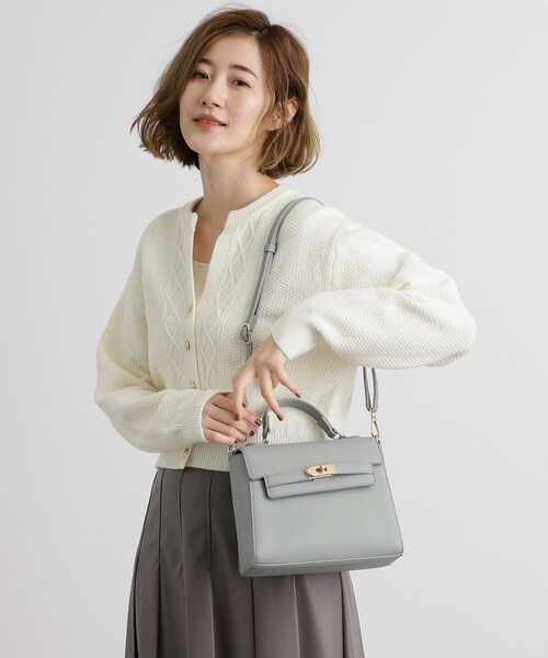 grove（グローブ）の「【雑誌掲載】カクシボフラップベルトショルダー【入卒対応可】（ショルダーバッグ・レディース・アイボリー/ブラック/サックスブルー/グレー・00）」の14枚目の写真
