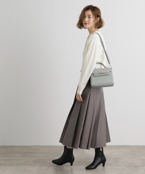 grove（グローブ）の「【雑誌掲載】カクシボフラップベルトショルダー【入卒対応可】（ショルダーバッグ・レディース・アイボリー/ブラック/サックスブルー/グレー・00）」の15枚目の写真