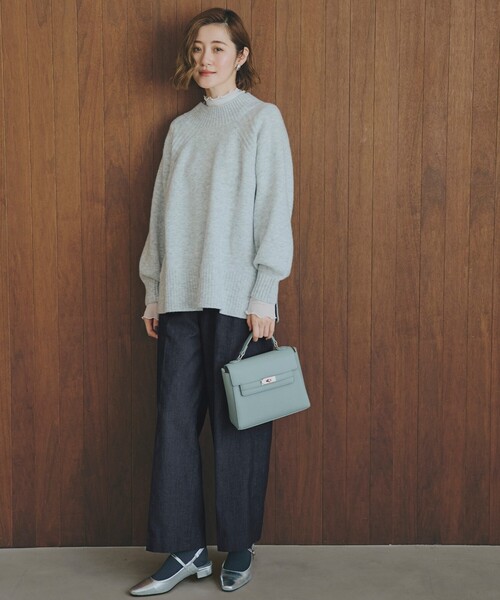 grove（グローブ）の「【雑誌掲載】カクシボフラップベルトショルダー【入卒対応可】（ショルダーバッグ・レディース・アイボリー/ブラック/サックスブルー/グレー・00）」の16枚目の写真