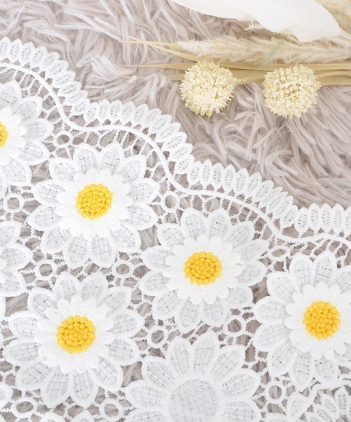 セール】【urge select】レース アソート花柄刺繍 バブーシュカ