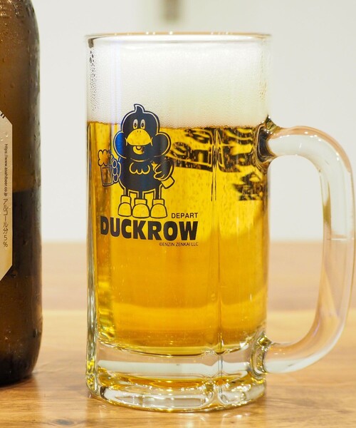 FREAK'S STORE(フリークスストア)の「DUCKROW DEPART/ダックローデパート BEERはGASOLINE ジョッキ(グラス/マグカップ/タンブラー・メンズ・ブラック・ONE SIZE)」の1枚目の写真