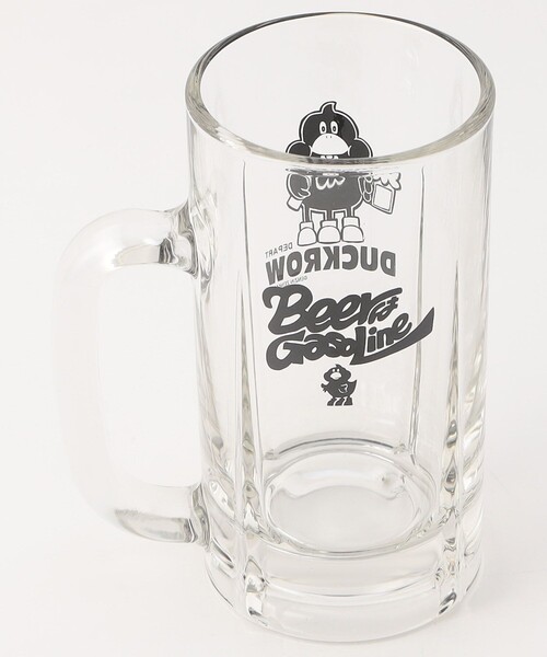 FREAK'S STORE(フリークスストア)の「DUCKROW DEPART/ダックローデパート BEERはGASOLINE ジョッキ(グラス/マグカップ/タンブラー・メンズ・ブラック・ONE SIZE)」の2枚目の写真