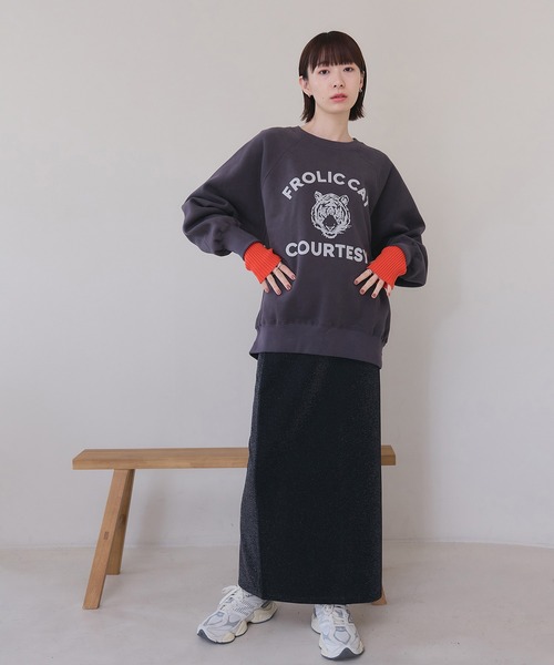 meilmada(メイルマダ)の「裏起毛ロゴスウェット(スウェット・レディース・チャコールグレー/ネイビー/オートミール/モカ・FREE)」の14枚目の写真