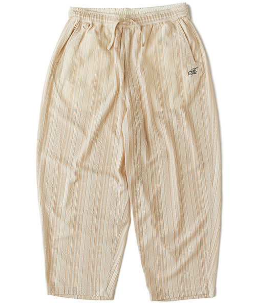 FAT オフホワイトジャガードイージーパンツ FATサイズ