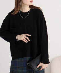 Eglantine カシミヤブレンドポケットプルオーバー