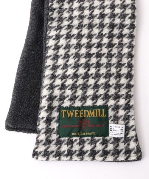 TWEED MILL（ツイードミル）の「【TWEEDMILL/ツイードミル】別注クロスマフラー17（マフラー・メンズ・ライトブルー/ブラック系その他2/ブラック系その他/ブルー系その他・FREE）」の18枚目の写真