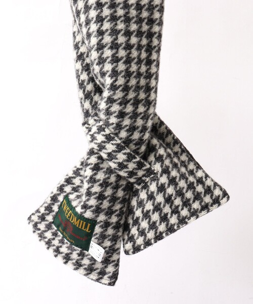 TWEED MILL（ツイードミル）の「【TWEEDMILL/ツイードミル】別注クロスマフラー17（マフラー・メンズ・ライトブルー/ブラック系その他2/ブラック系その他/ブルー系その他・FREE）」の5枚目の写真