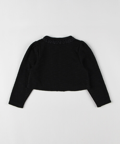 COMME CA ISM（コムサイズム）の「フォーマル ジャージーツイードボレロ(140-160cm)（カーディガン/ボレロ・キッズ・アイボリー/ブラック・160cm/150cm/140cm）」の3枚目の写真
