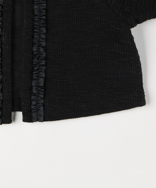 COMME CA ISM（コムサイズム）の「フォーマル ジャージーツイードボレロ(140-160cm)（カーディガン/ボレロ・キッズ・アイボリー/ブラック・160cm/150cm/140cm）」の6枚目の写真