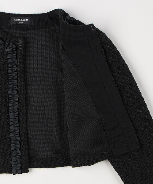 COMME CA ISM（コムサイズム）の「フォーマル ジャージーツイードボレロ(140-160cm)（カーディガン/ボレロ・キッズ・アイボリー/ブラック・160cm/150cm/140cm）」の7枚目の写真