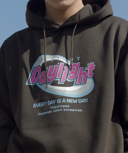 MODISH GAZE（モディシュガゼ）の「【MODISH GAZE】daylightビッグプリント裏起毛パーカー(CP)（パーカー・メンズ・杢グレー/ベージュ/チャコール・FREE）」の11枚目の写真