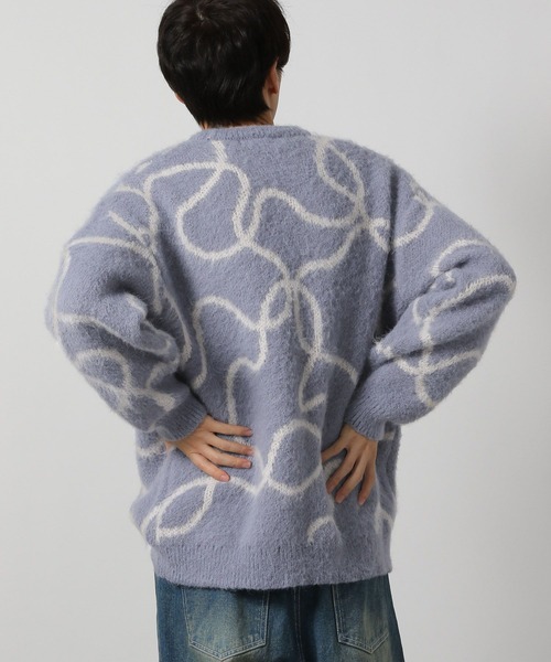 LAKOLE（ラコレ）の「モヘアライクロープニットプルオーバー / 283128（ニット/セーター・メンズ・ブラック/ブルー/ホワイト・LARGE/X-LARGE/MEDIUM）」の9枚目の写真