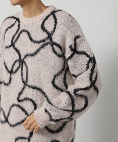 LAKOLE（ラコレ）の「モヘアライクロープニットプルオーバー / 283128（ニット/セーター・メンズ・ブラック/ブルー/ホワイト・LARGE/X-LARGE/MEDIUM）」の14枚目の写真