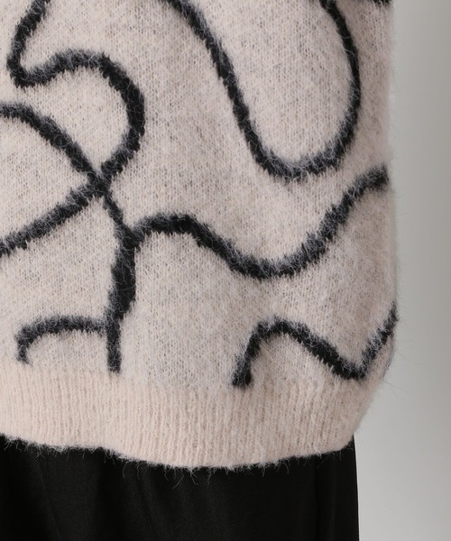 LAKOLE（ラコレ）の「モヘアライクロープニットプルオーバー / 283128（ニット/セーター・メンズ・ブラック/ブルー/ホワイト・LARGE/X-LARGE/MEDIUM）」の15枚目の写真