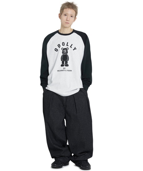 ★OY★ODOLLY RAGLAN L/S TEE - CREAM★正規品/韓国直送料込 OY/オーワイ』 ODOLLY RAGLAN L/S TEE/ オードリーラグラン長袖