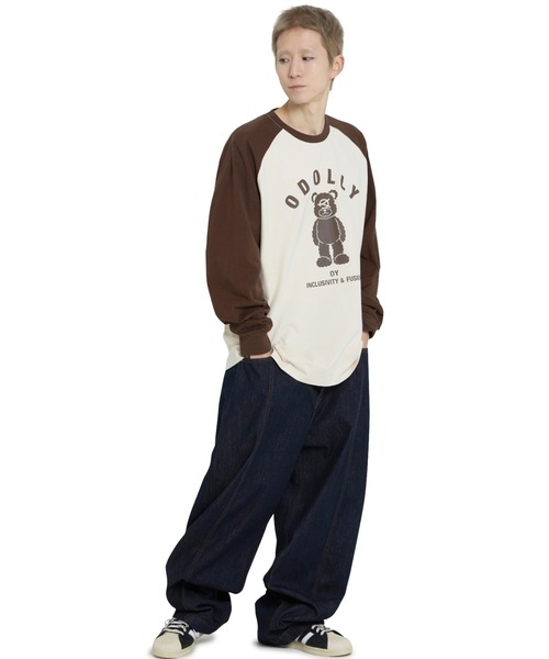 ★OY★ODOLLY RAGLAN L/S TEE - CREAM★正規品/韓国直送料込 OY/オーワイ』 ODOLLY RAGLAN L/S TEE/ オードリーラグラン長袖