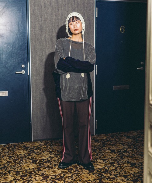 niko and...（ニコアンド）の「【MODE NORM CORE】イージーフレアラインパンツ（その他パンツ・レディース・キャメル/ライトグリーン/ブラック/ネイビー/ブラウン・MEDIUM/LARGE）」の14枚目の写真